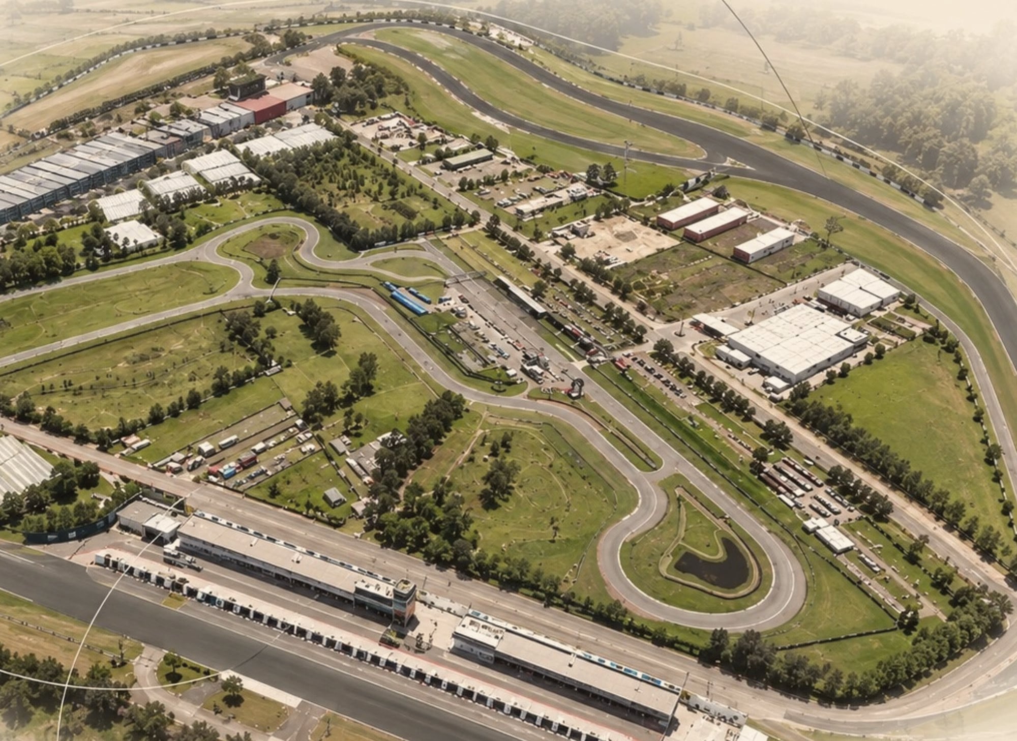 Vista aérea del Autódromo de Tocancipá